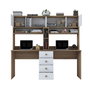 Hanah Home Escritorio de Estudio HA130 - 4017 Nogal y Blanco